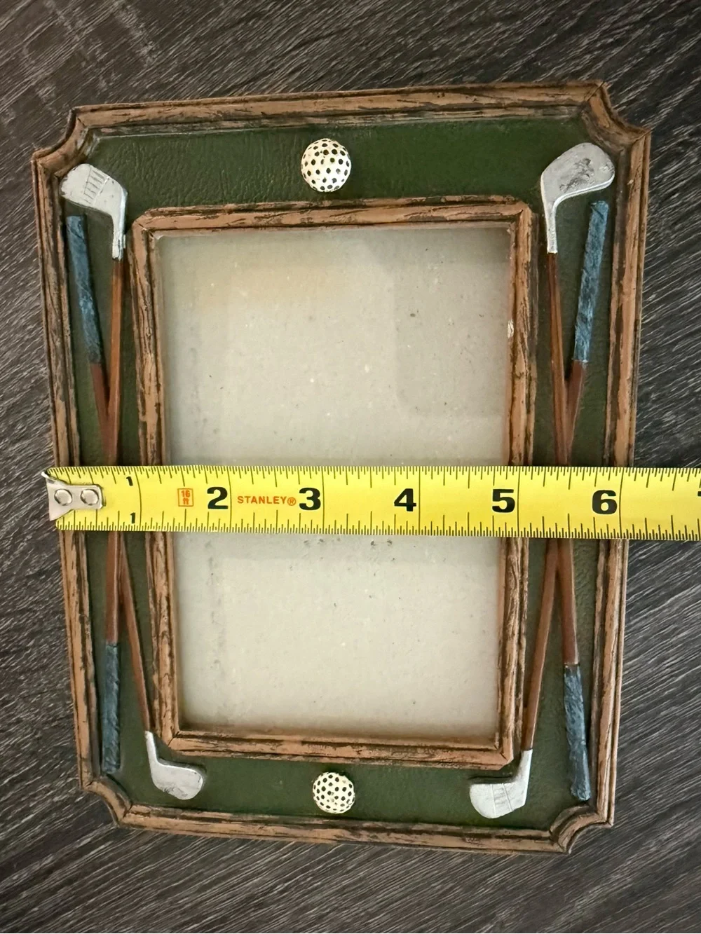 Golf Ball and Clubs Frame - Holds 4